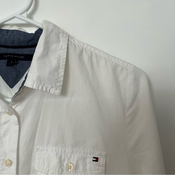 Tommy Hilfiger White Button Up Shirt - Picture 2 of 4